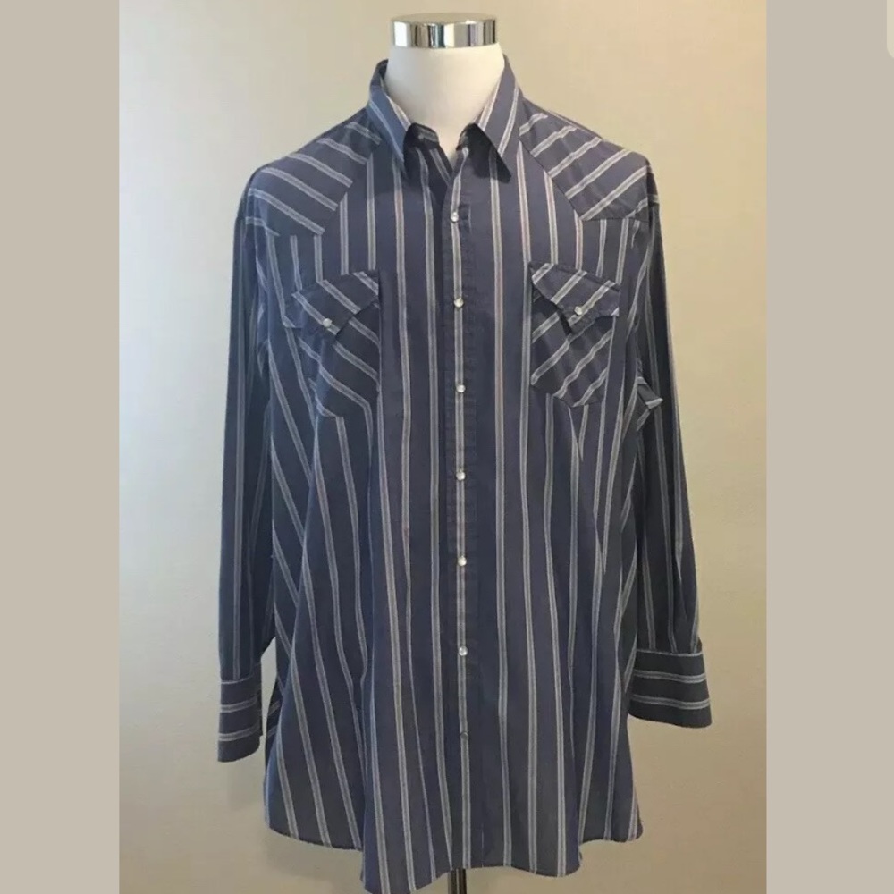 Plains Western Wear Big Man Pearl Snap